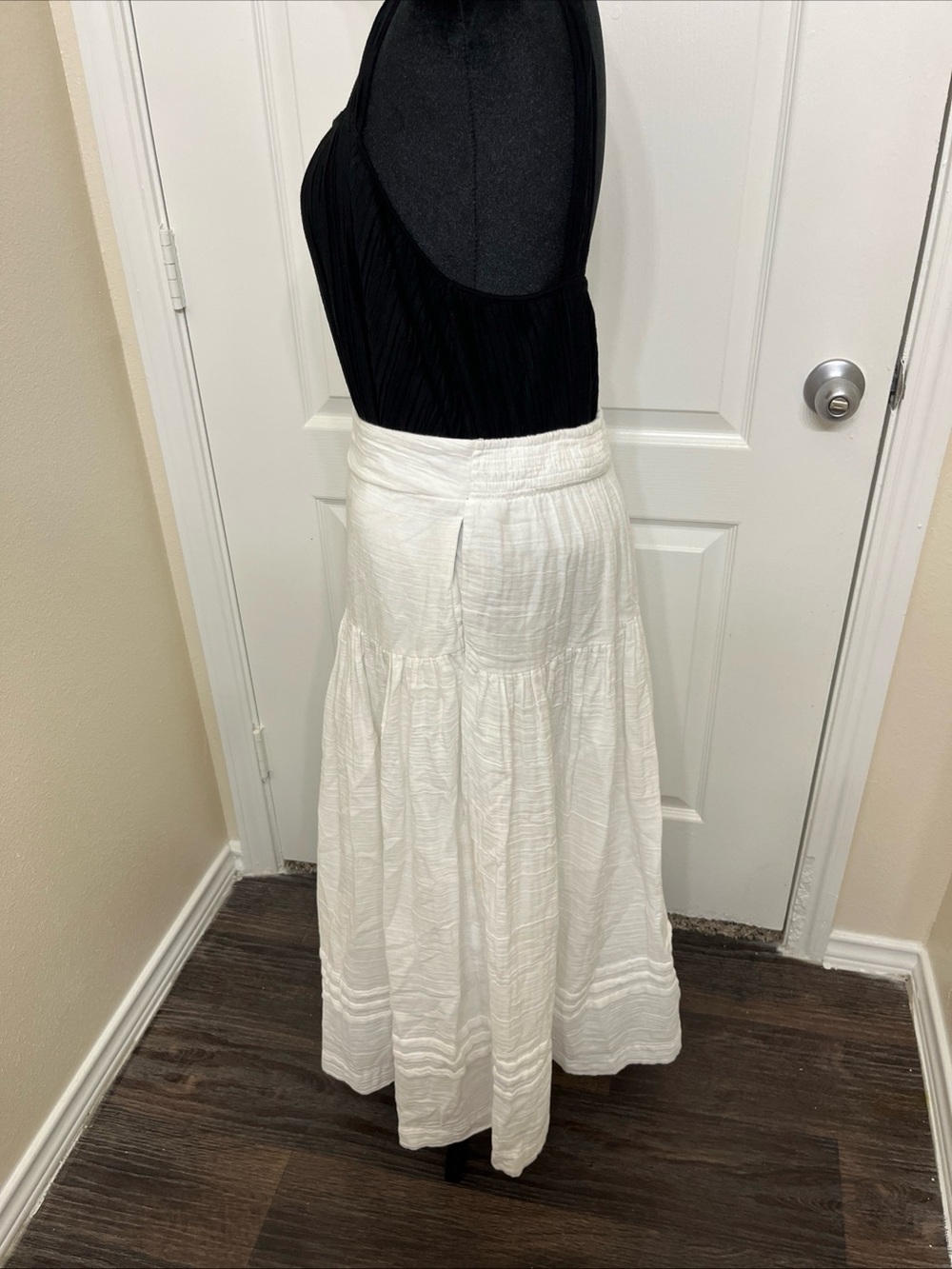 Anthropologie Inspired by ON 34Th Women's White Maxi Skirt Size Large NWOT Boho - Picture 8 of 11